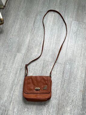 Brown Roxy Leather Purse / Shoulder / Crossbody Bag